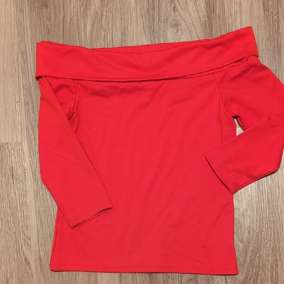 Like New Anthropologie Off-Shoulder Sleeve Top - Picture 2 of 5